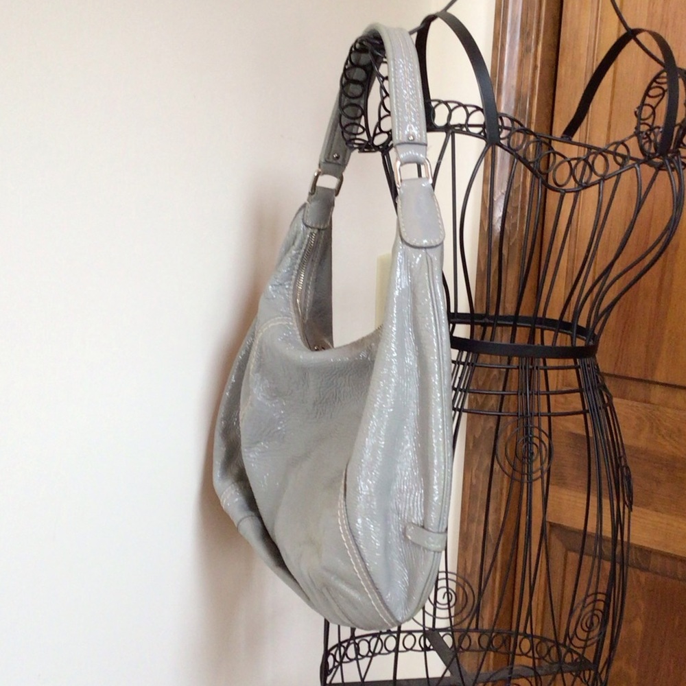 Cole Haan pale grey hobo bag - Picture 2 of 8